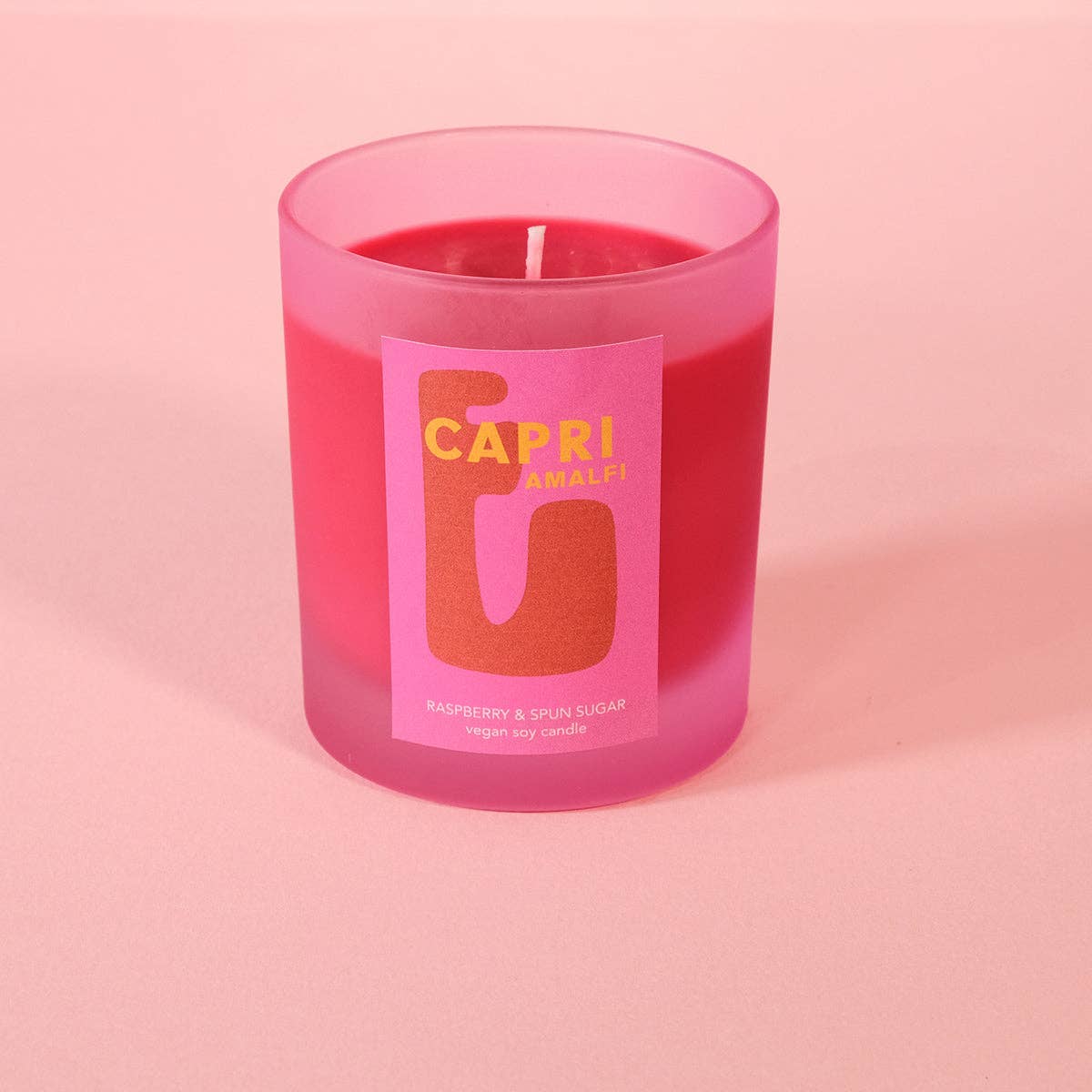 'Raspberry & Spun Sugar Capri Vacay' Candle