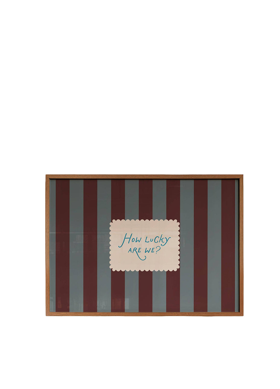 How Lucky Are We Striped Print