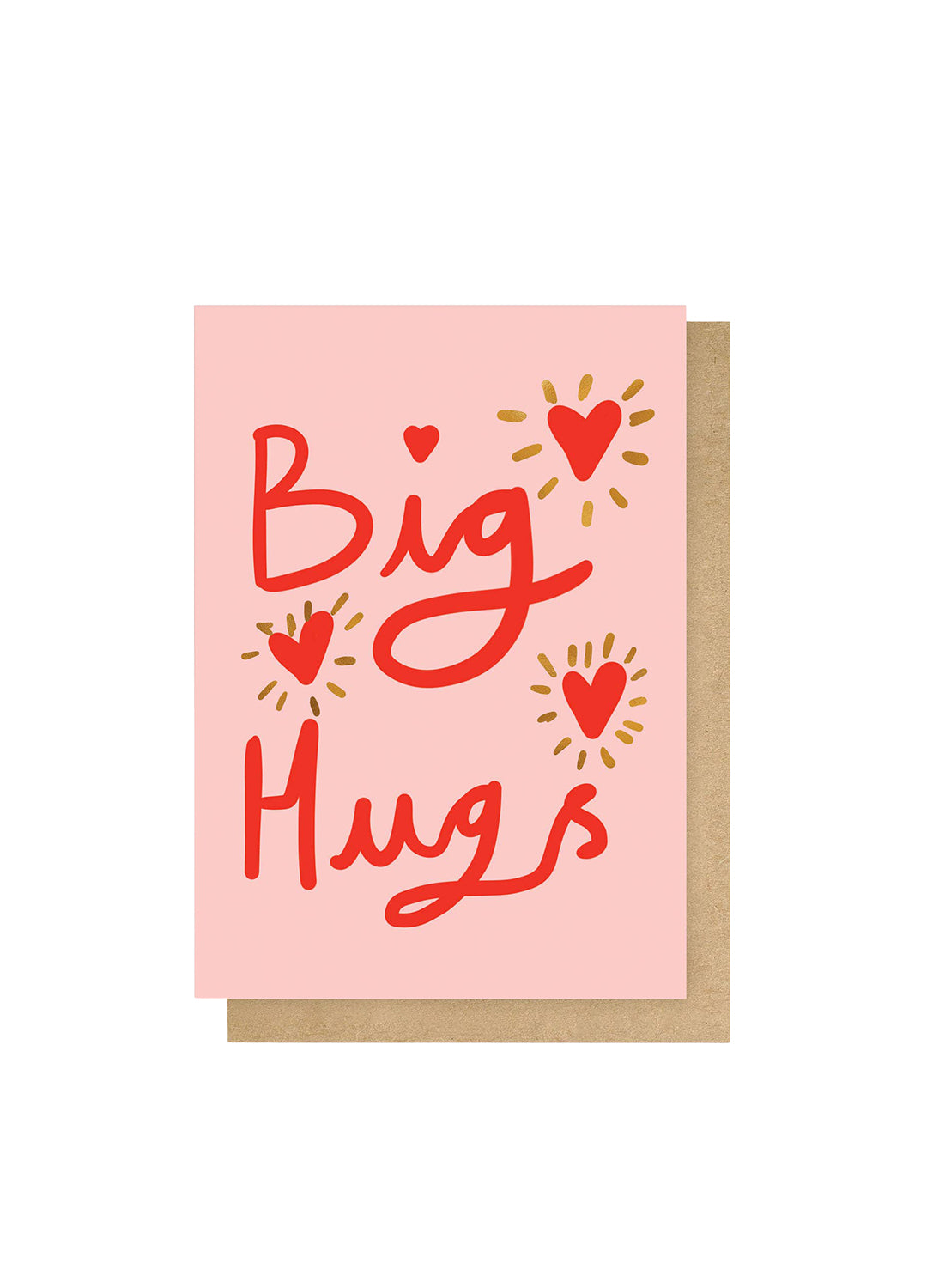 'Big Hugs' Foiled Greeting Card