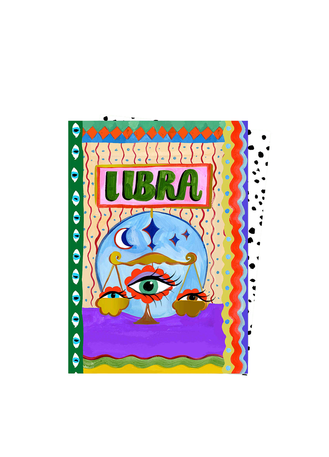 Libra Zodiac Card