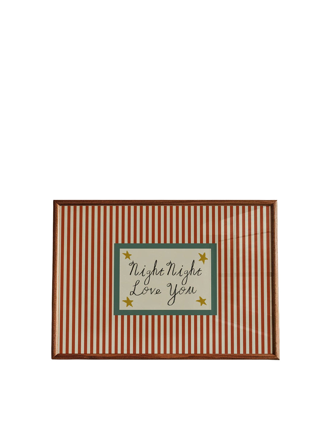 Night Night Love You Striped Print