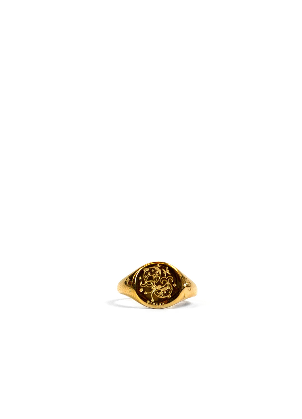 Gold Zodiac Signet Ring