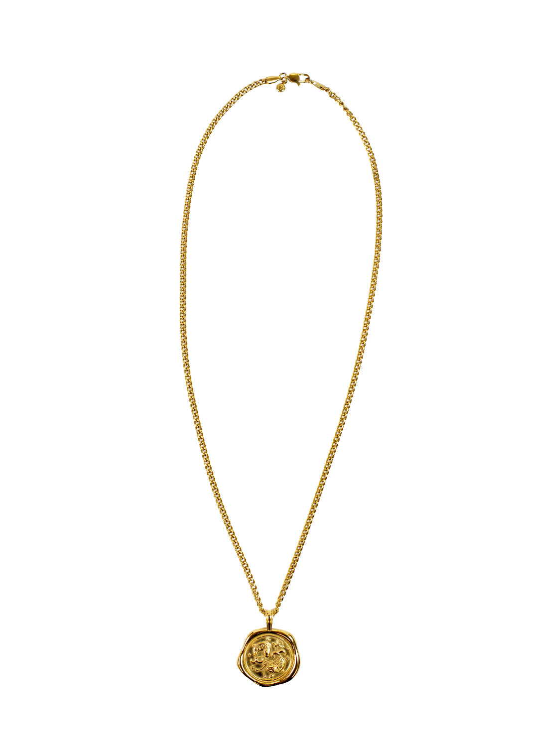 Gold Zodiac Medallion Necklace