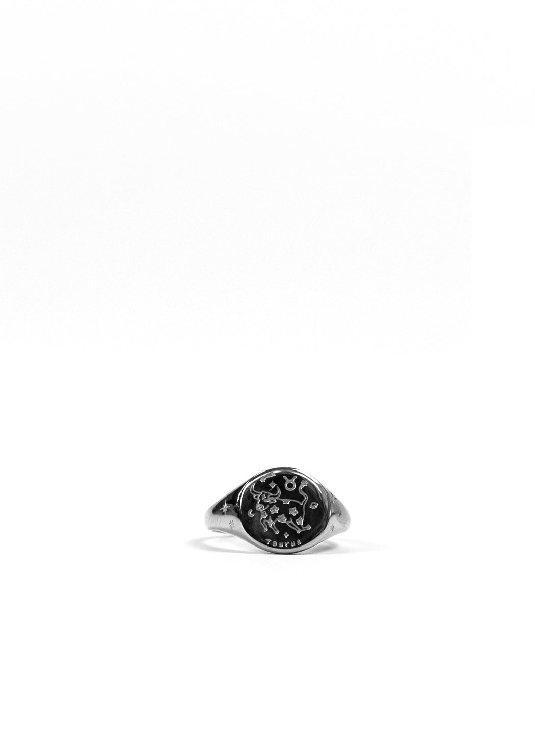 Silver Zodiac Signet Ring