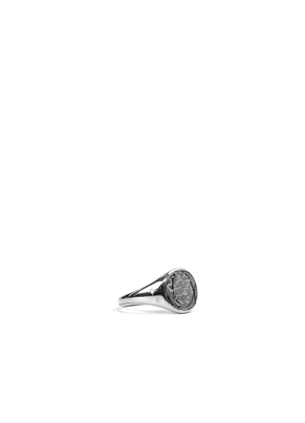 Silver Zodiac Signet Ring