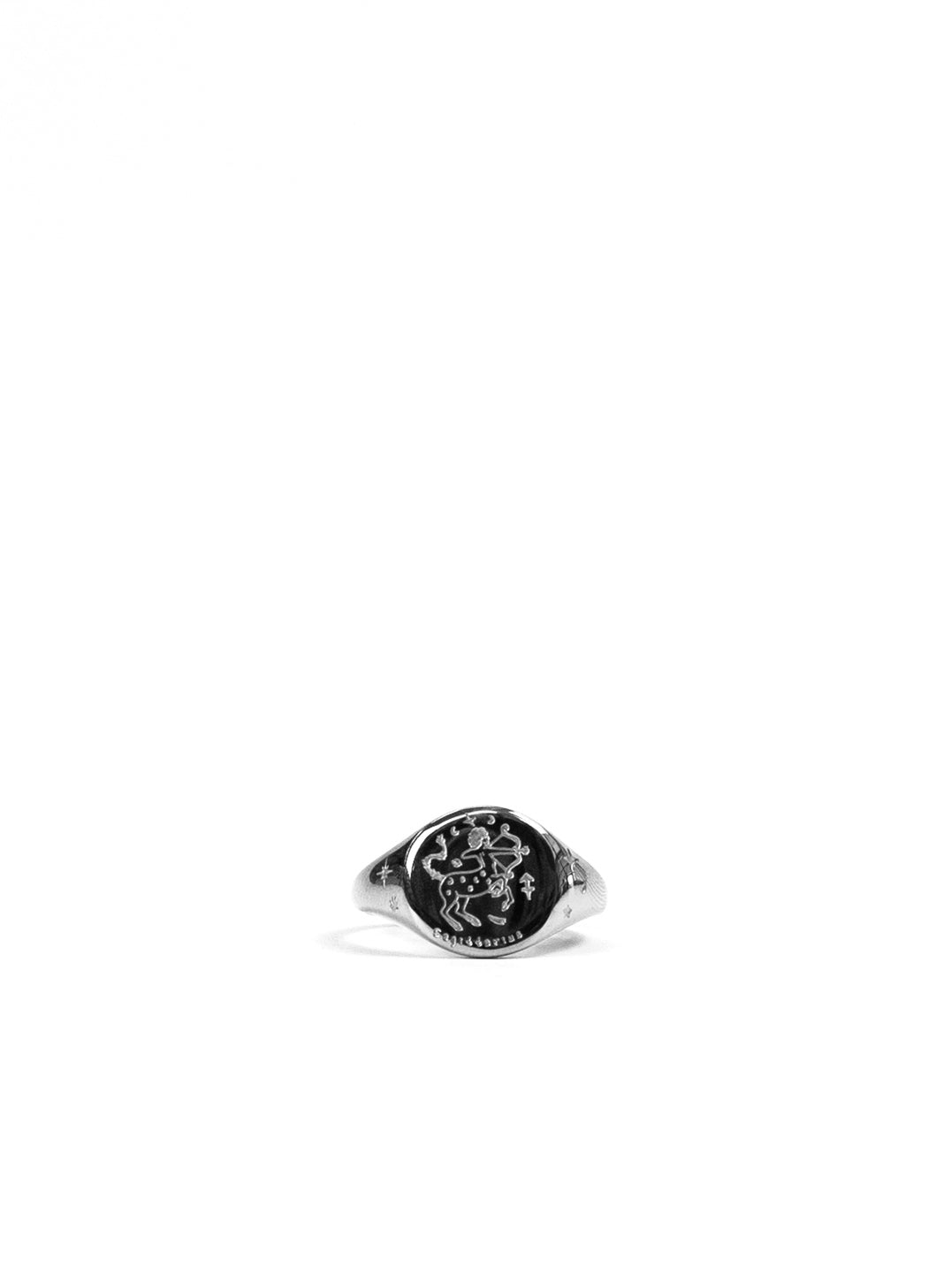 Silver Zodiac Signet Ring
