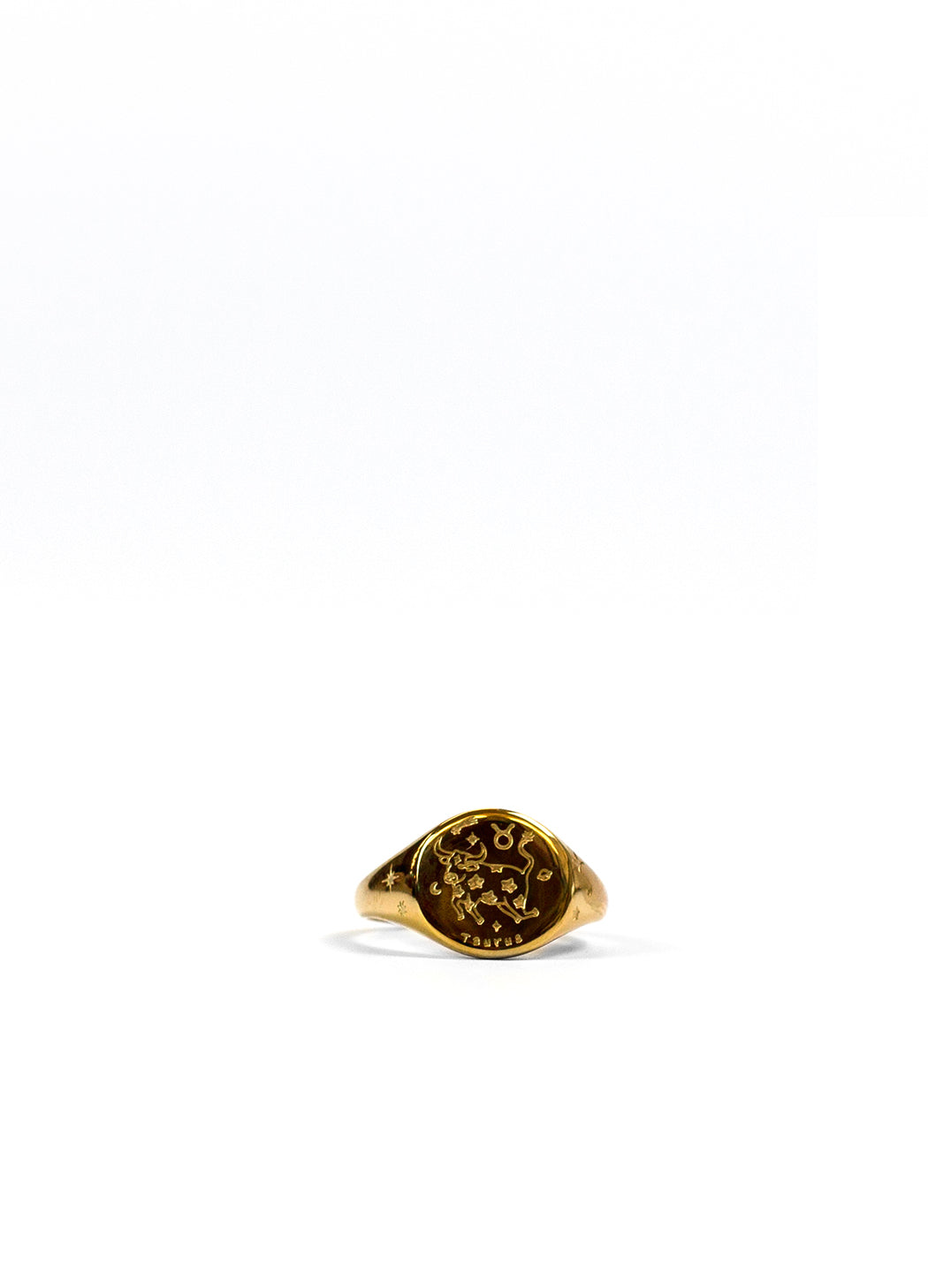 Gold Zodiac Signet Ring