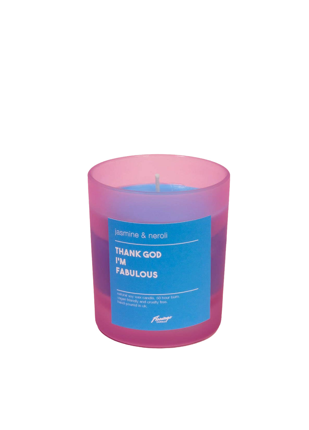 Jasmine & Neroli 'Thank God I’m Fabulous'  Pink Jar Soy Candle