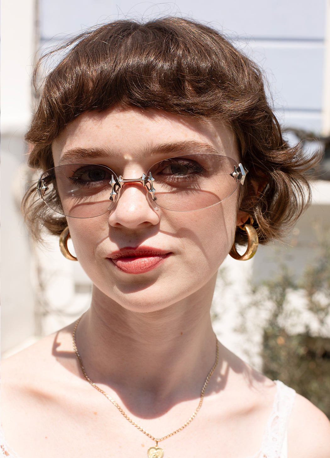 Zen Silver Sunglasses - Y2k Style, Clubwear, Festival | Good Fluff