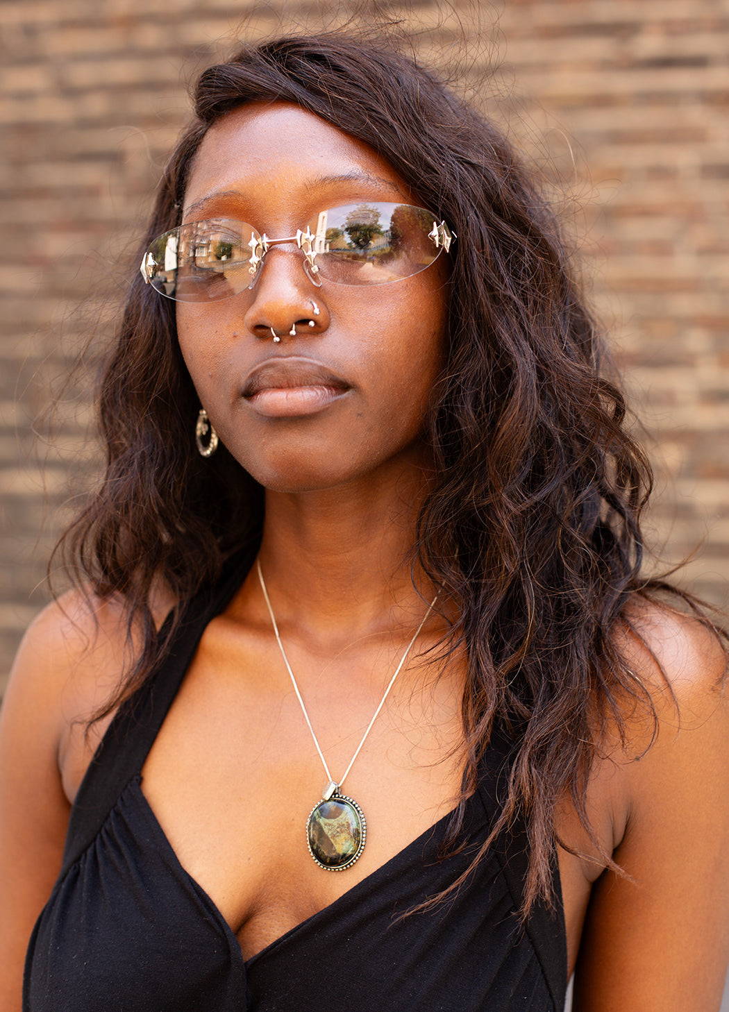 Zen Silver Sunglasses - Y2k Style, Clubwear, Festival | Good Fluff
